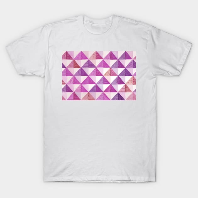 Watercolor quilt - purple T-Shirt by MariaMahar